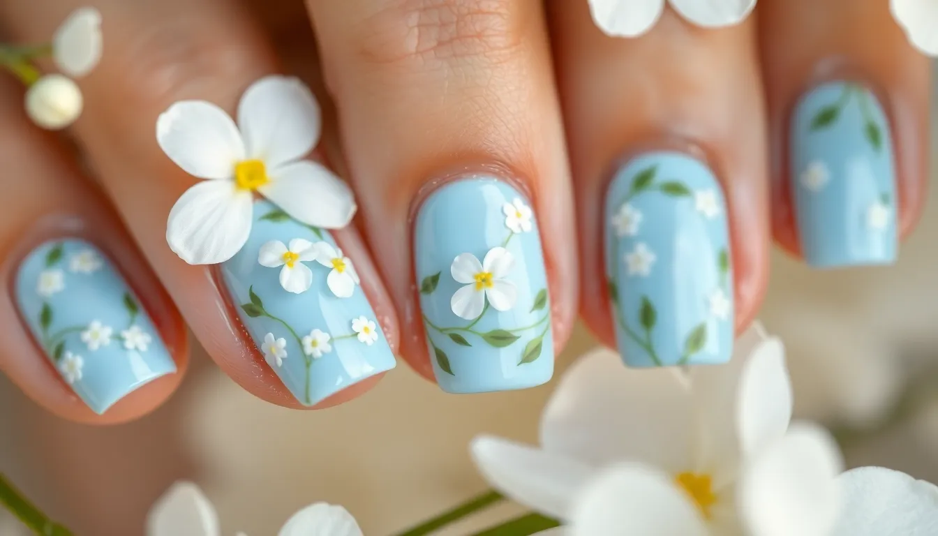 50+ Stunning Baby Blue Nail Ideas That'll Make You Ditch Your Go-To Color 4 50+ Stunning Baby Blue Nail Ideas That'll Make You Ditch Your Go-To Color 3