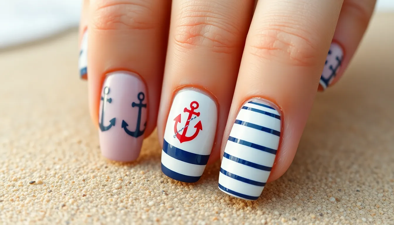 25+ Stunning Beach Vacation Nail Ideas That'll Make Your Getaway Instagram-Ready 4 25+ Stunning Beach Vacation Nail Ideas That'll Make Your Getaway Instagram-Ready 3