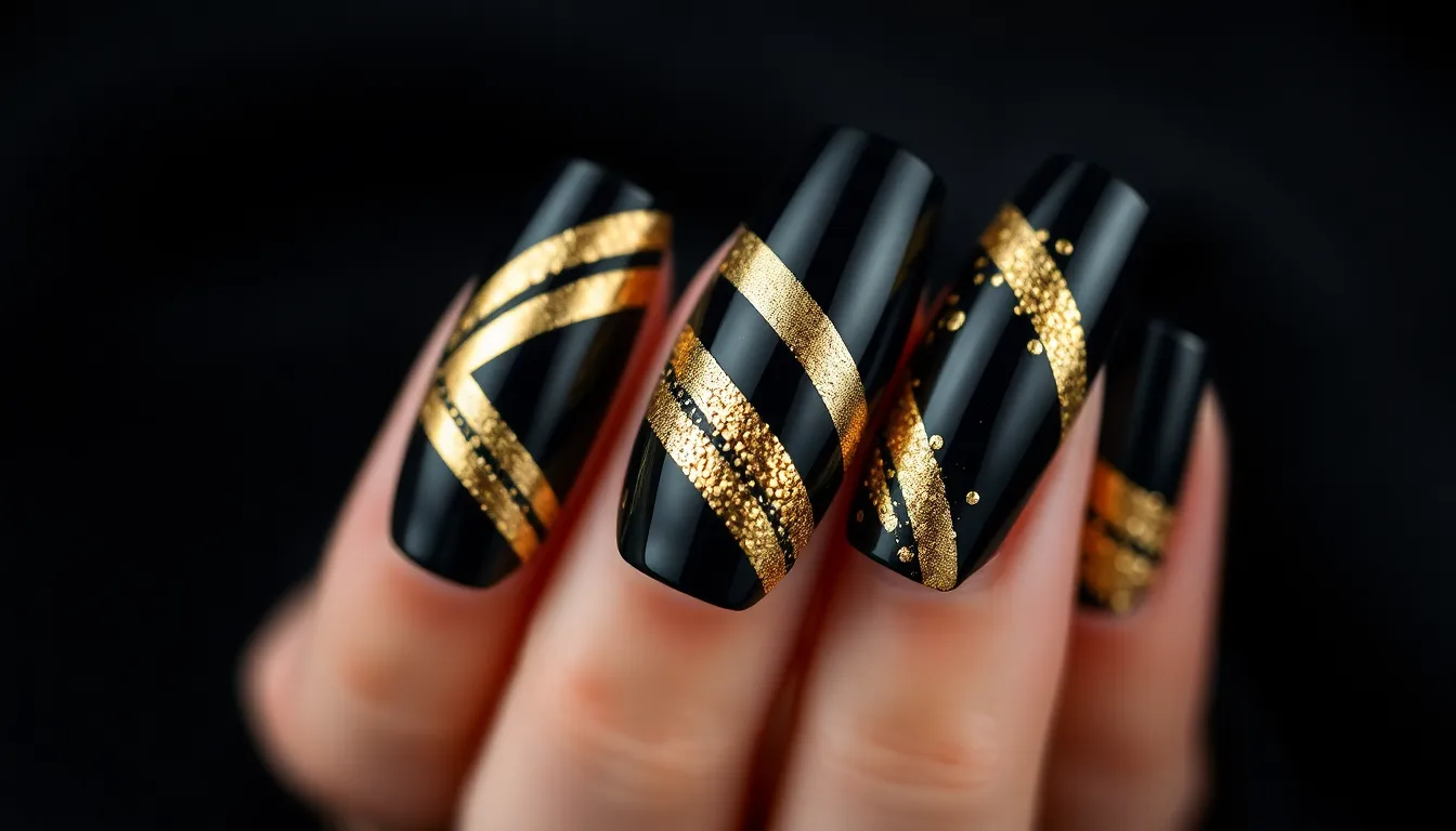 50+ Stunning Black Acrylic Nail Ideas That'll Make You Ditch Every Other Color 3
