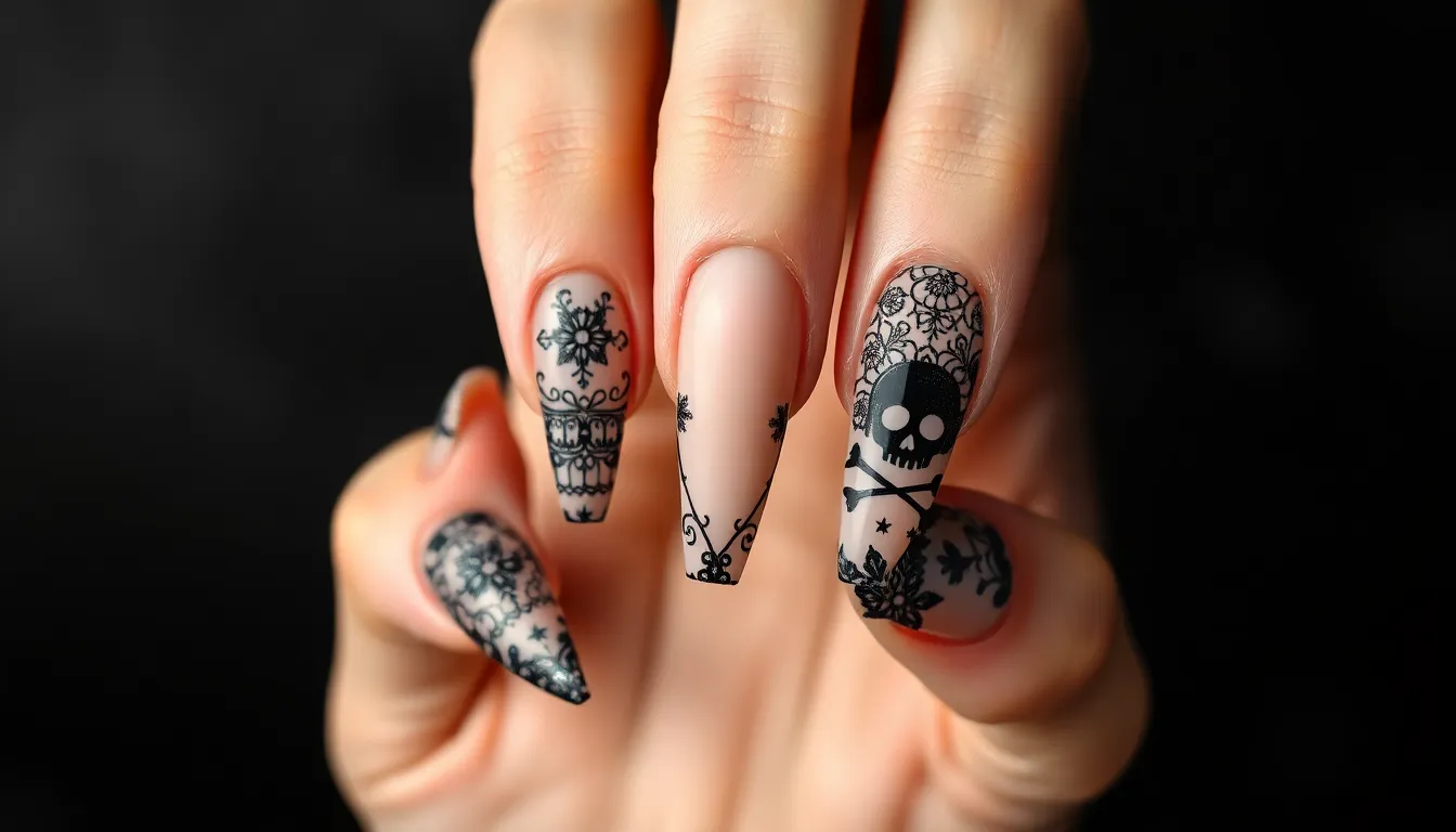 30+ Stunning Black Nail Art Ideas That'll Make You Ditch Color Forever 3