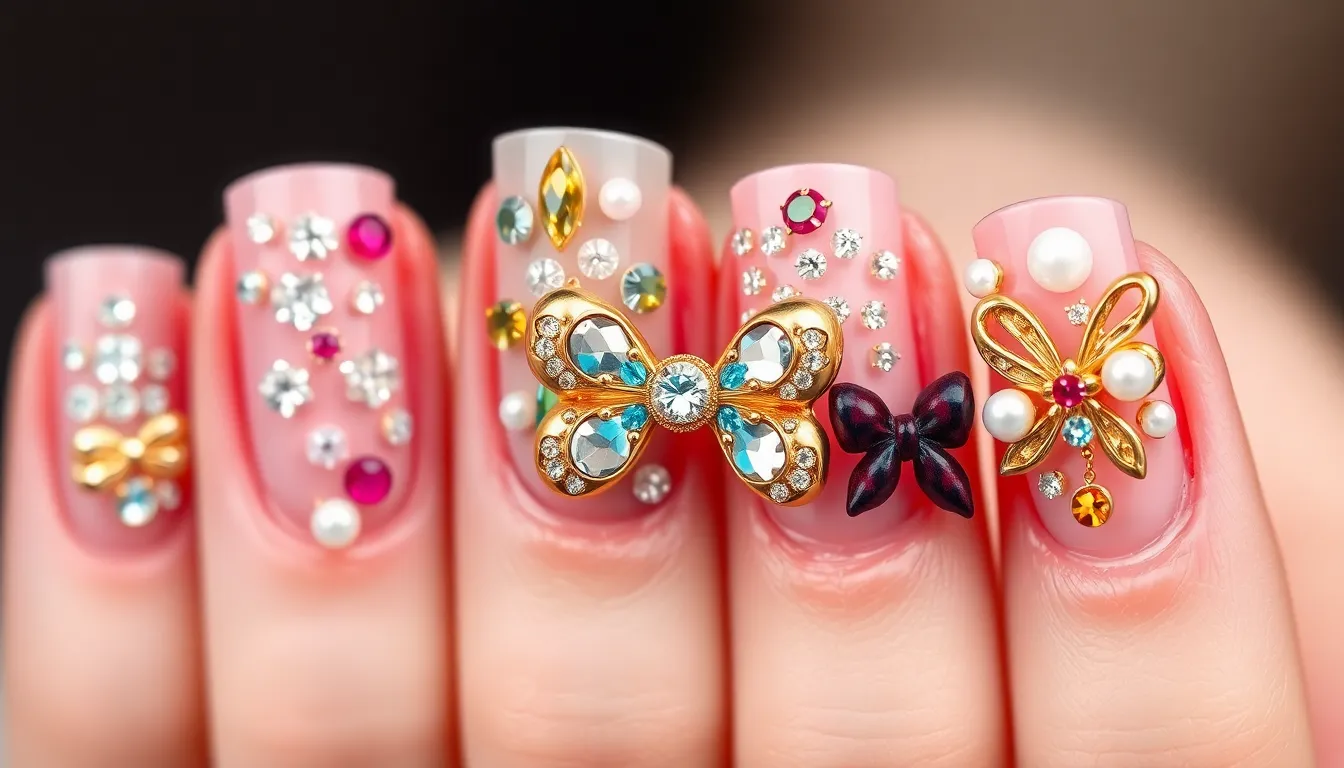 20 Stunning Bow Nail Art Ideas That'll Make Your Manicure Instagram-Worthy 4 20 Stunning Bow Nail Art Ideas That'll Make Your Manicure Instagram-Worthy 3