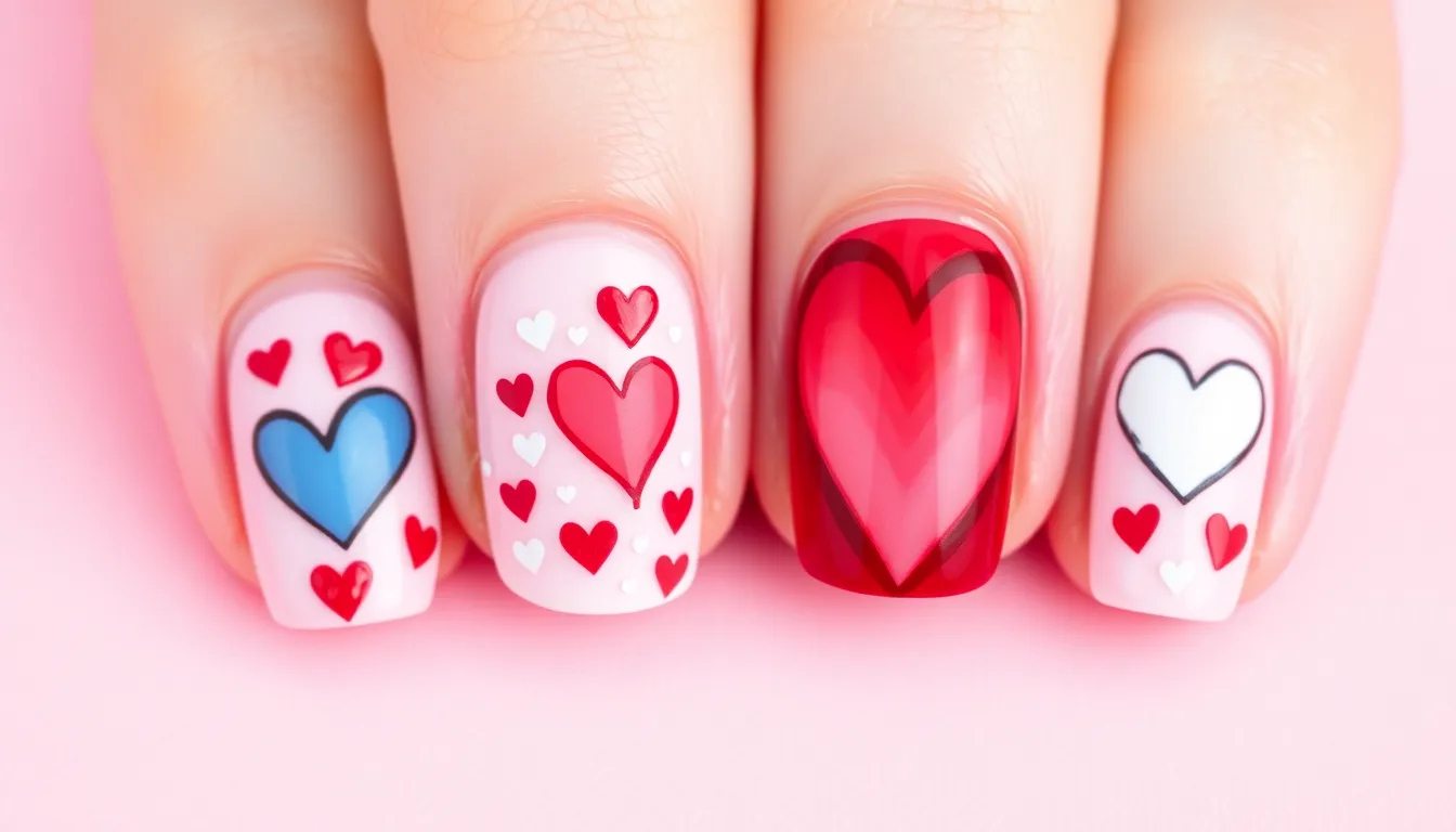50+ Cute Valentine Nail Ideas That'll Make Your Heart Skip a Beat 4 50+ Cute Valentine Nail Ideas That'll Make Your Heart Skip a Beat 3