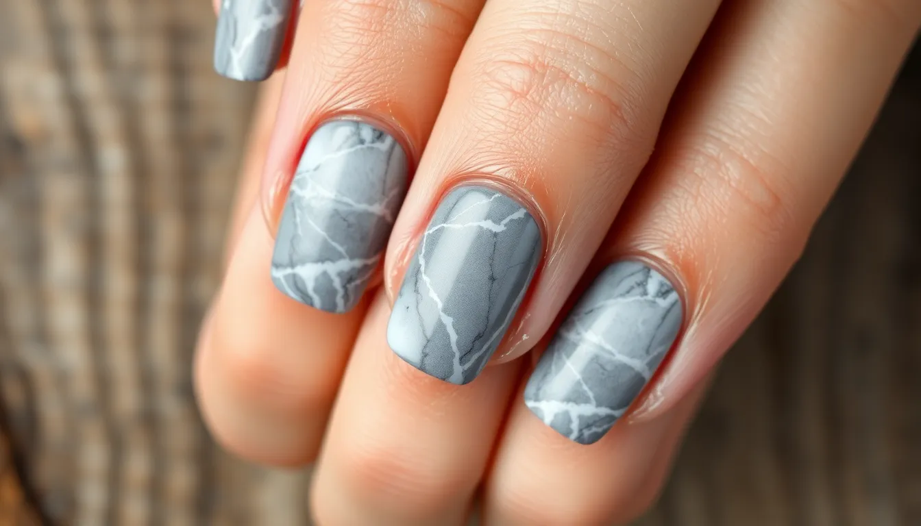 30+ Stunning Grey Nail Ideas: From Chic Marble to Metallic Designs That'll Wow 4 30+ Stunning Grey Nail Ideas: From Chic Marble to Metallic Designs That'll Wow 3