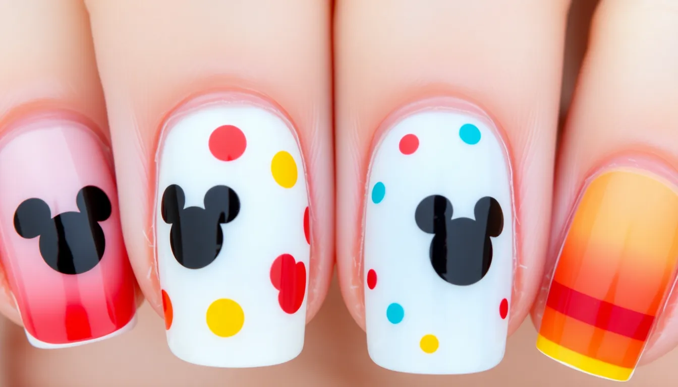 50+ Magical Mickey Mouse Nail Ideas (Easy DIY Designs for Disney Fans!) 3