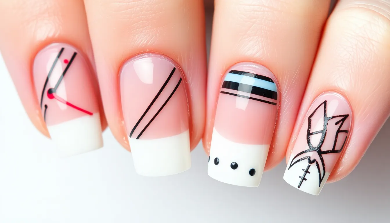 25 Creative French Manicure Nail Art Ideas That'll Transform Your Tips 4 25 Creative French Manicure Nail Art Ideas That'll Transform Your Tips 3