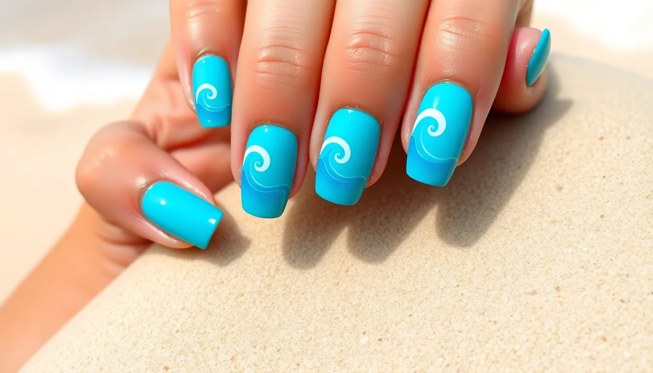 30 Stunning Tropical Nail Ideas to Transform Your Summer Manicure 4 30 Stunning Tropical Nail Ideas to Transform Your Summer Manicure 3