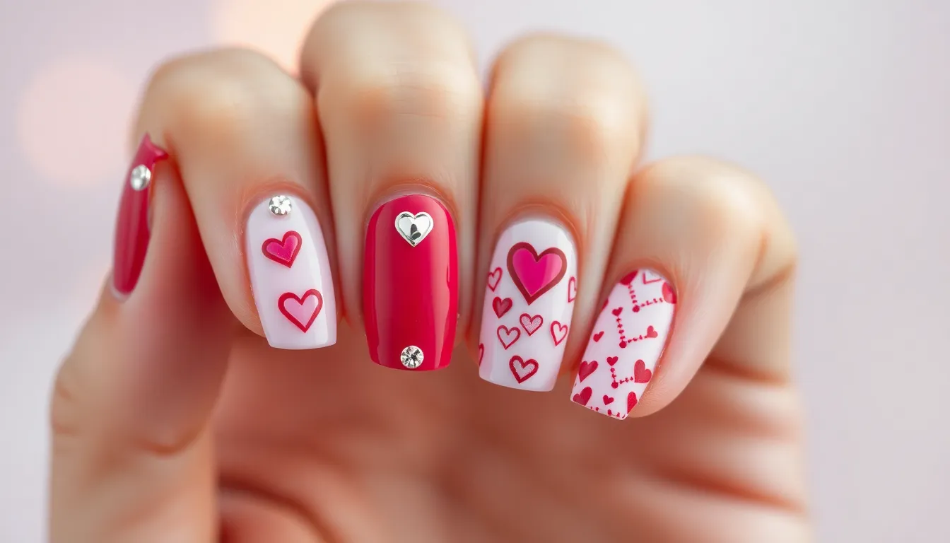 50+ Valentine Nail Ideas: Romantic Designs for Every Style & Nail Length 4 50+ Valentine Nail Ideas: Romantic Designs for Every Style & Nail Length 3