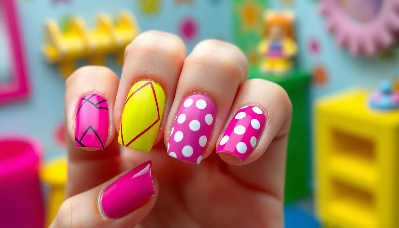 50+ Stunning Barbie Nail Ideas That'll Make You Feel Like a Pink Princess 6 50+ Stunning Barbie Nail Ideas That'll Make You Feel Like a Pink Princess 5