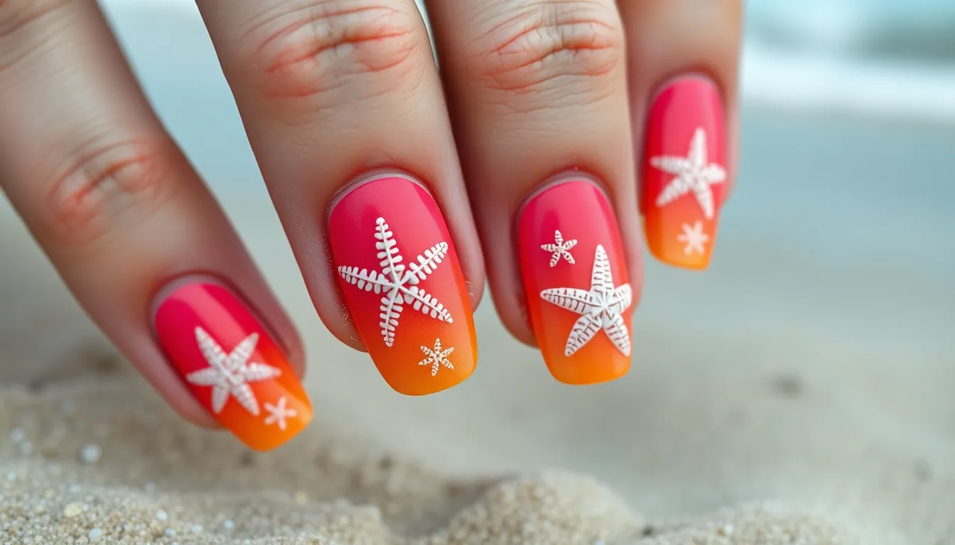 25+ Stunning Beach Vacation Nail Ideas That'll Make Your Getaway Instagram-Ready 6 25+ Stunning Beach Vacation Nail Ideas That'll Make Your Getaway Instagram-Ready 5