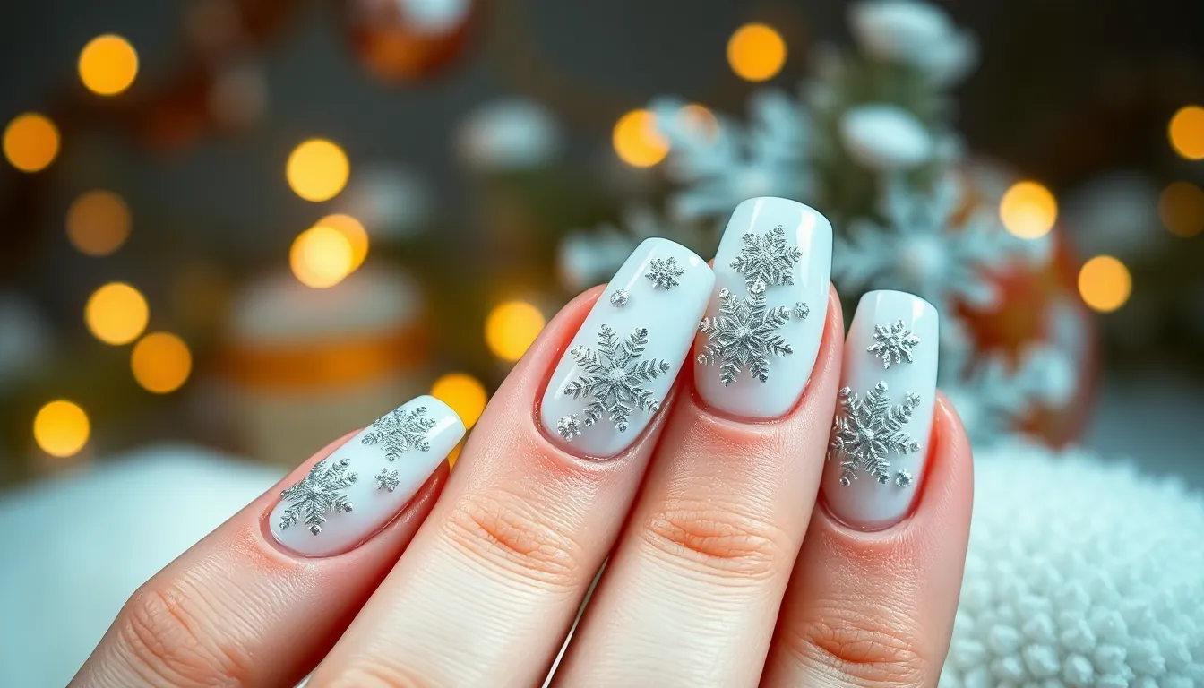 25 Stunning Christmas Dip Powder Nail Ideas to Sparkle All Season Long 6 25 Stunning Christmas Dip Powder Nail Ideas to Sparkle All Season Long 5