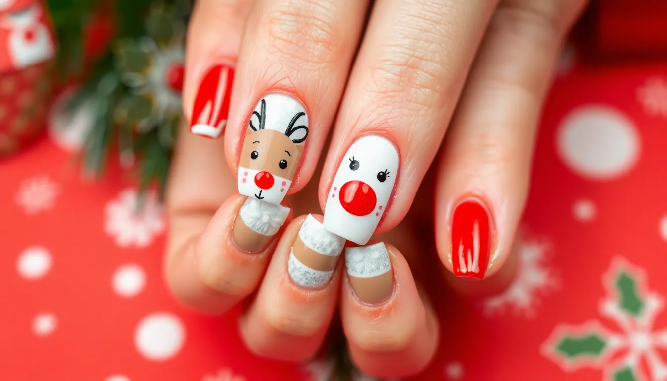 25 Easy Christmas Nail Ideas You Can Do at Home in Under 30 Minutes 5