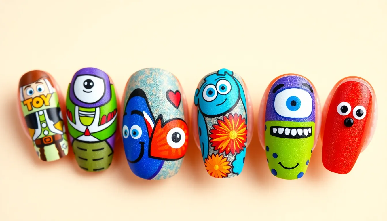 50+ Magical Disney Nail Art Ideas: Princess, Villain & Pixar Designs for Every Fan 6 50+ Magical Disney Nail Art Ideas: Princess, Villain & Pixar Designs for Every Fan 5