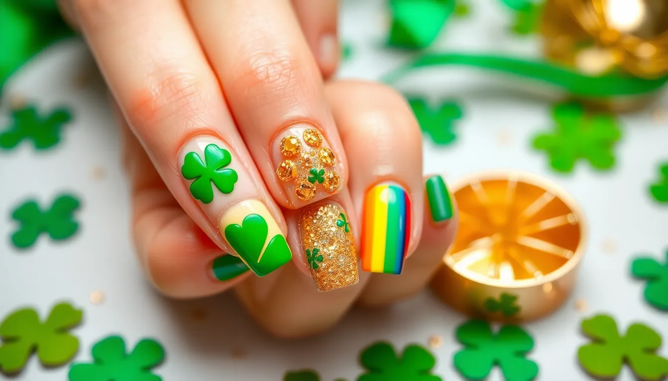 25 Stunning March Nail Ideas: Spring Florals, St. Patrick's Day & Easter Designs 5