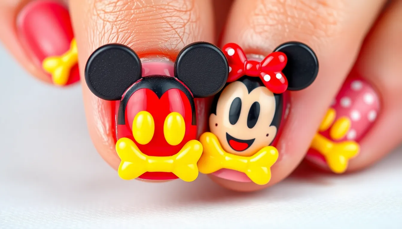 50+ Magical Mickey Mouse Nail Ideas (Easy DIY Designs for Disney Fans!) 5