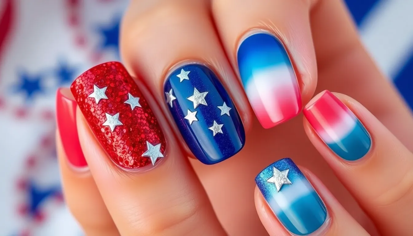 25+ Red White and Blue Nail Ideas That'll Make You Feel Extra Patriotic 6 25+ Red White and Blue Nail Ideas That'll Make You Feel Extra Patriotic 5