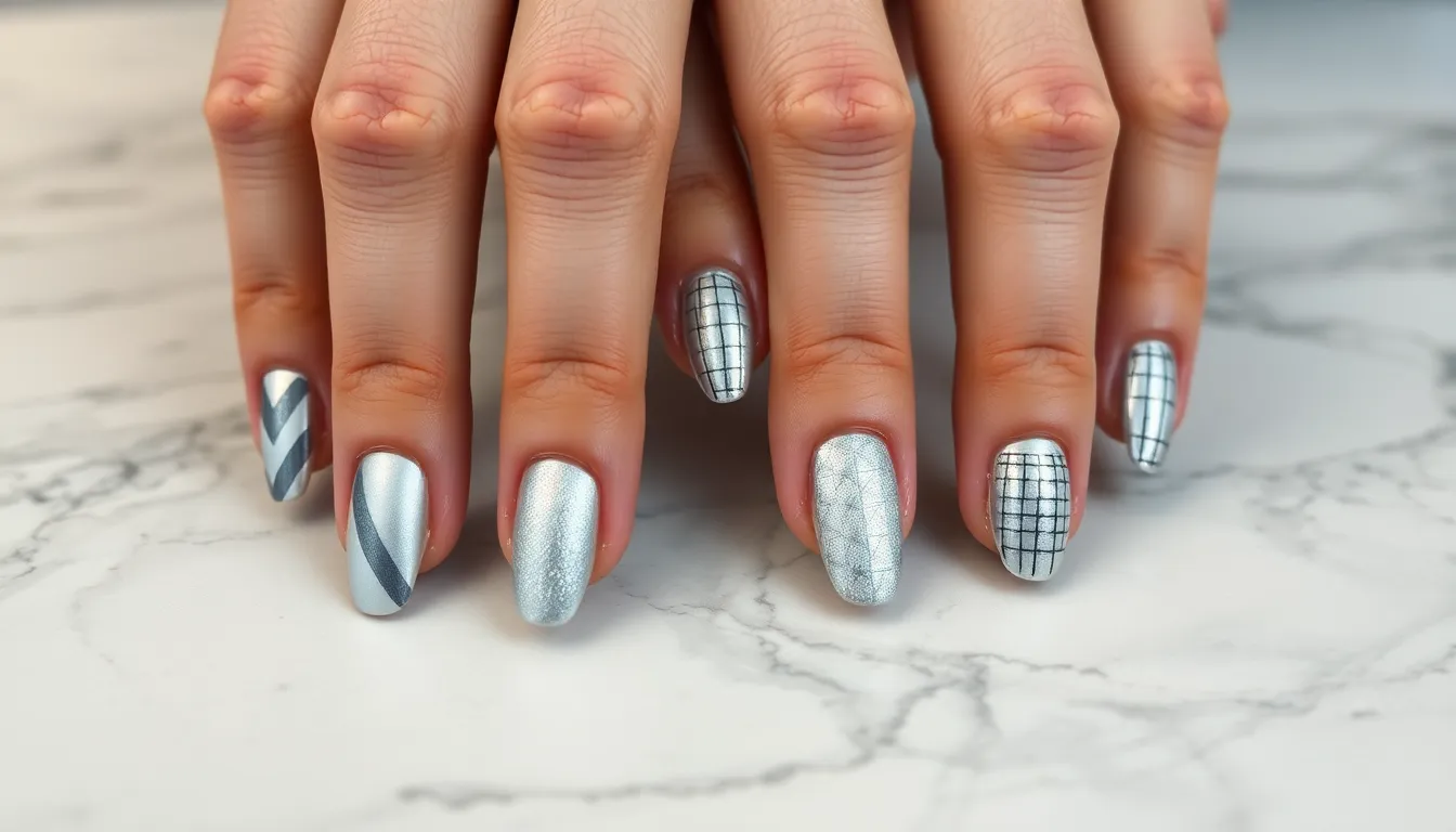 25+ Stunning Silver Nail Ideas That Will Make You Shine (Easy DIY Guide) 6 25+ Stunning Silver Nail Ideas That Will Make You Shine (Easy DIY Guide) 5