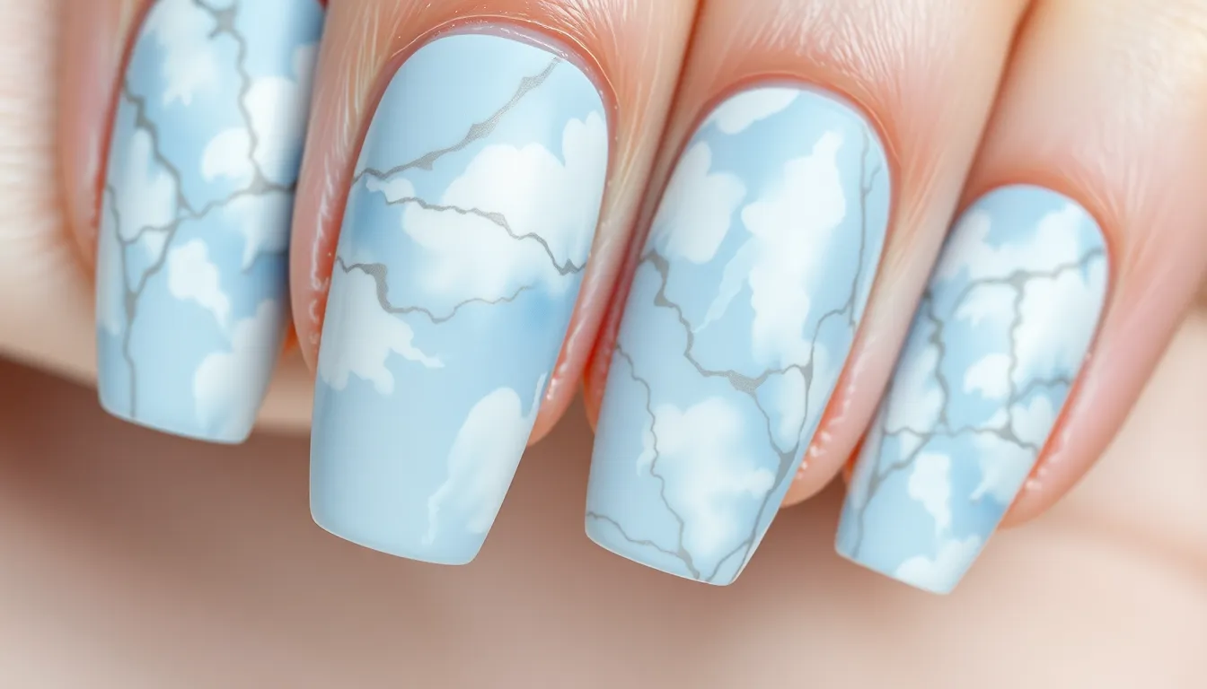50+ Stunning Baby Blue Nail Ideas That'll Make You Ditch Your Go-To Color 8 50+ Stunning Baby Blue Nail Ideas That'll Make You Ditch Your Go-To Color 7