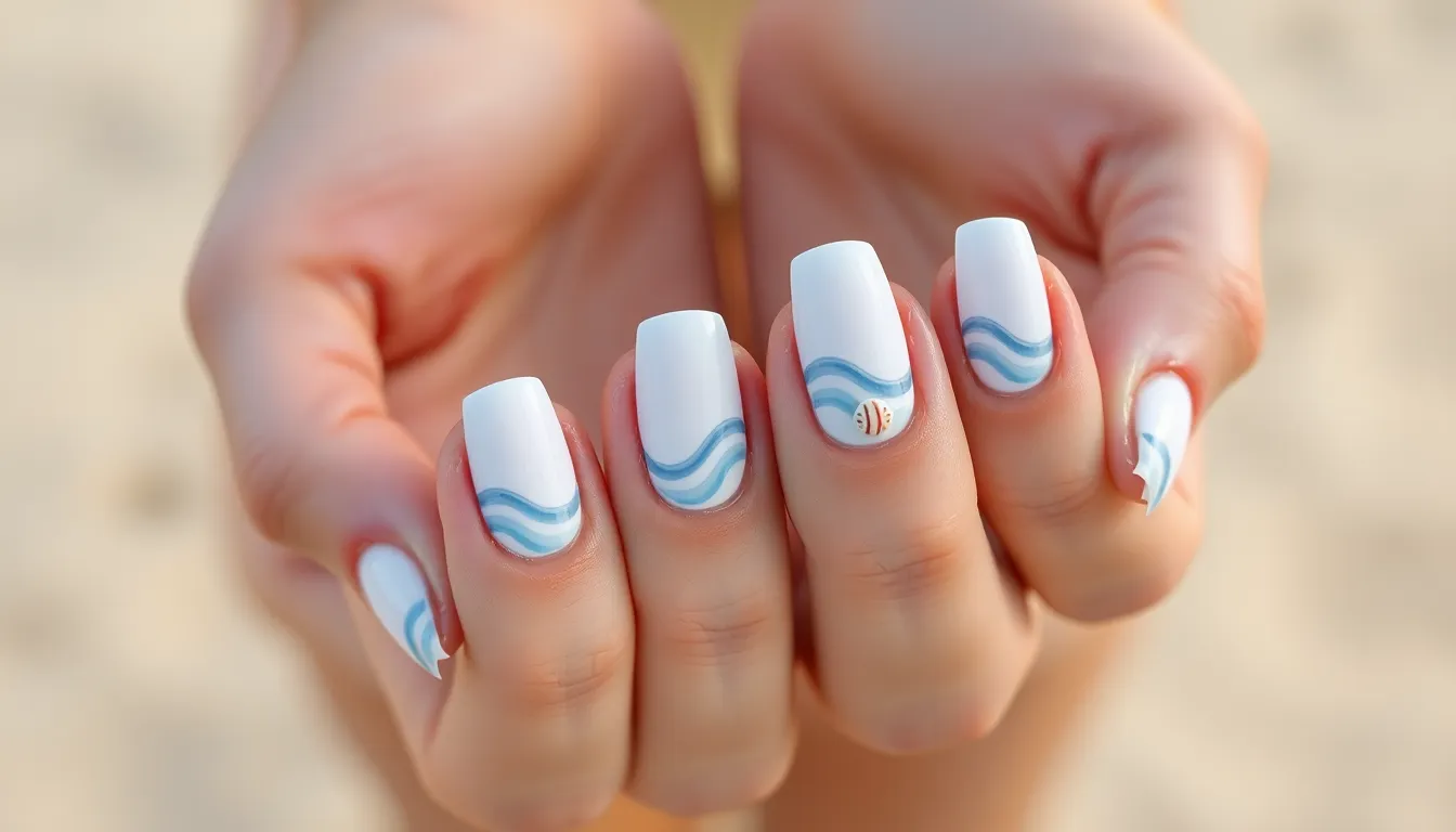 25+ Stunning Beach Vacation Nail Ideas That'll Make Your Getaway Instagram-Ready 8 25+ Stunning Beach Vacation Nail Ideas That'll Make Your Getaway Instagram-Ready 7