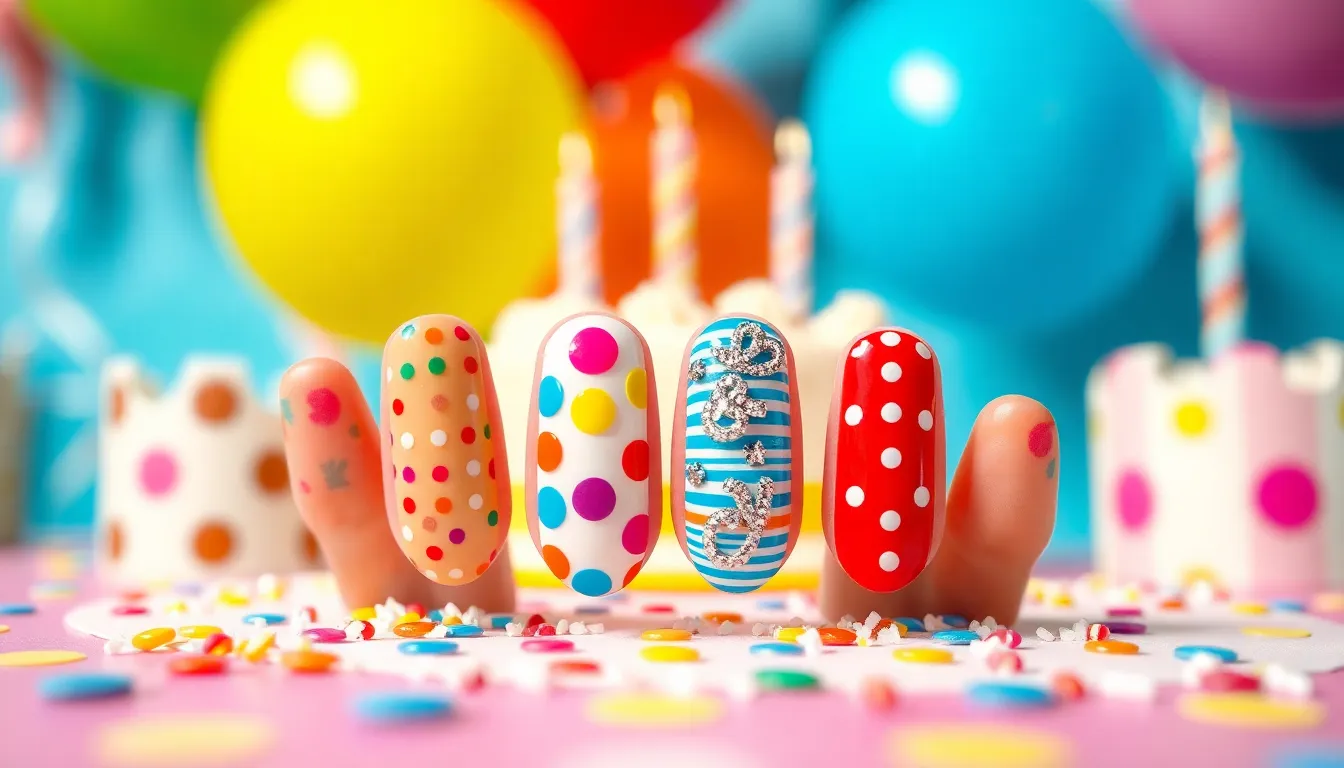 50+ Stunning Birthday Nail Ideas to Make Your Special Day Sparkle 8 50+ Stunning Birthday Nail Ideas to Make Your Special Day Sparkle 7