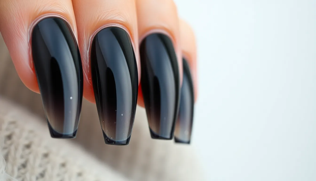 50+ Stunning Black Acrylic Nail Ideas That'll Make You Ditch Every Other Color 7