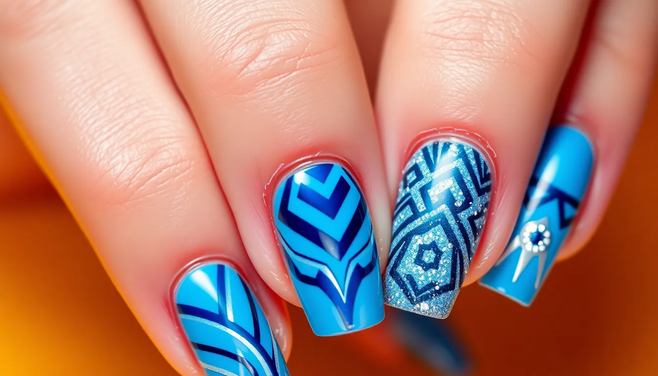 50 Stunning Blue Nail Design Ideas to Try in 2025 (Photos + Tutorials) 8 50 Stunning Blue Nail Design Ideas to Try in 2025 (Photos + Tutorials) 7