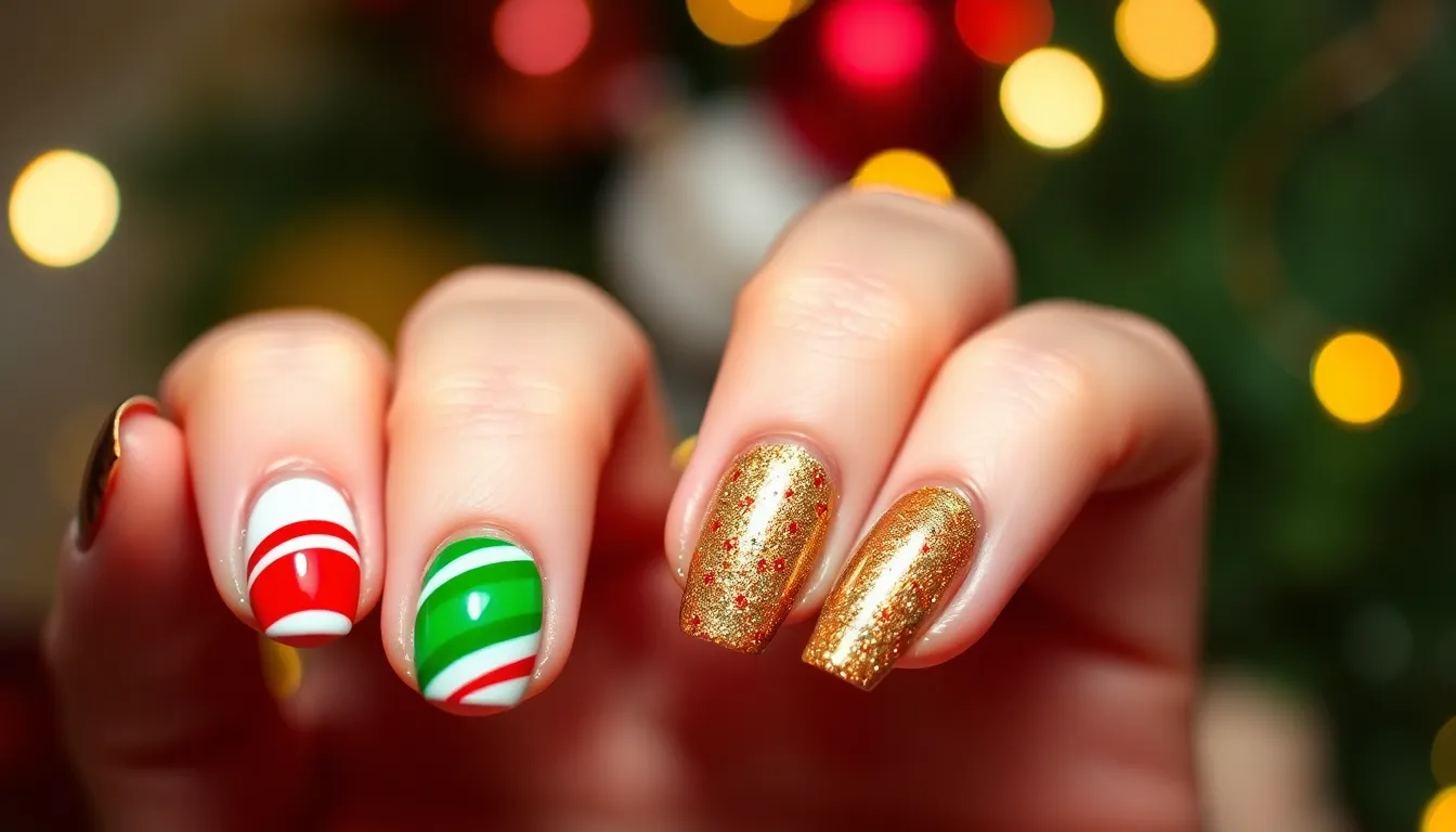 25 Stunning Christmas Dip Powder Nail Ideas to Sparkle All Season Long 8 25 Stunning Christmas Dip Powder Nail Ideas to Sparkle All Season Long 7