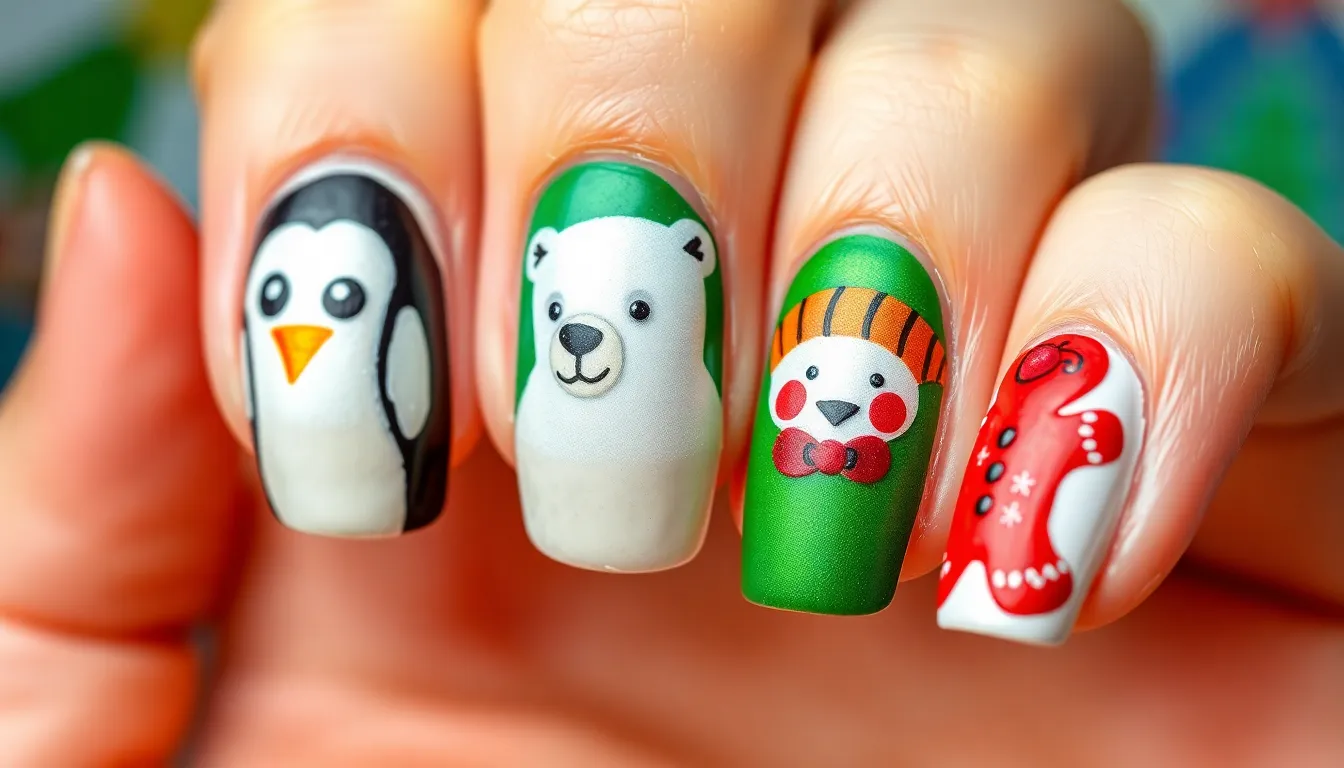 25+ Stunning Christmas Nail Art Ideas That'll Make You Holiday Party Ready 8 25+ Stunning Christmas Nail Art Ideas That'll Make You Holiday Party Ready 7