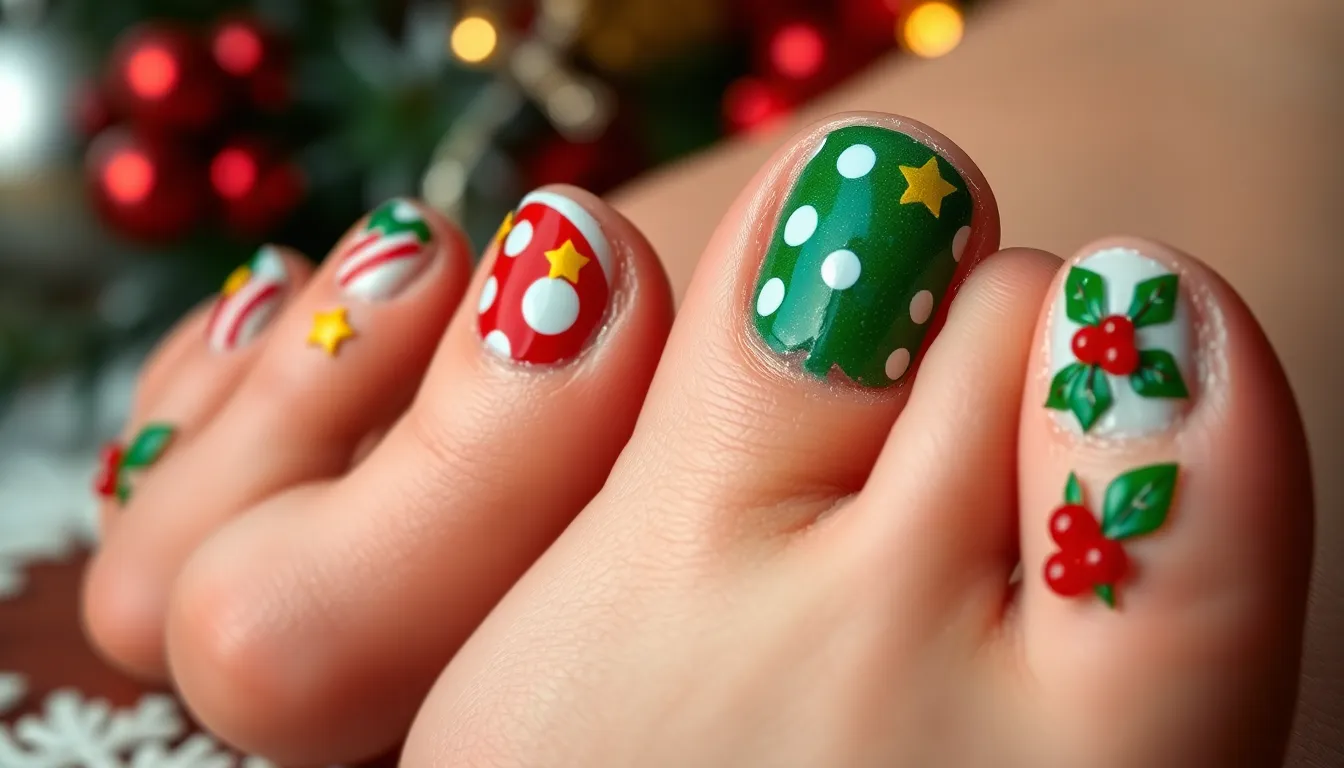 50+ Stunning Christmas Toe Nail Ideas for Every Holiday Occasion (2025) 8 50+ Stunning Christmas Toe Nail Ideas for Every Holiday Occasion (2025) 7