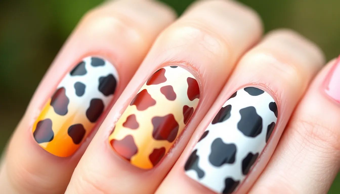 50+ Trendy Cow Print Nail Ideas: Easy DIY Designs & Professional Tips for 2025 8 50+ Trendy Cow Print Nail Ideas: Easy DIY Designs & Professional Tips for 2025 7