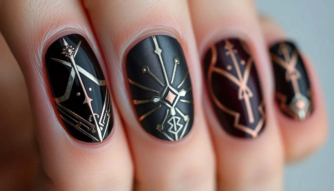 30+ Dark & Stunning Goth Nail Ideas to Transform Your Manicure 7