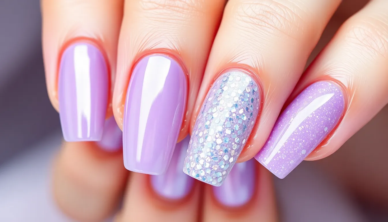 50+ Stunning Lavender Nail Ideas: From Simple DIY to Glam Designs (2025) 8 50+ Stunning Lavender Nail Ideas: From Simple DIY to Glam Designs (2025) 7