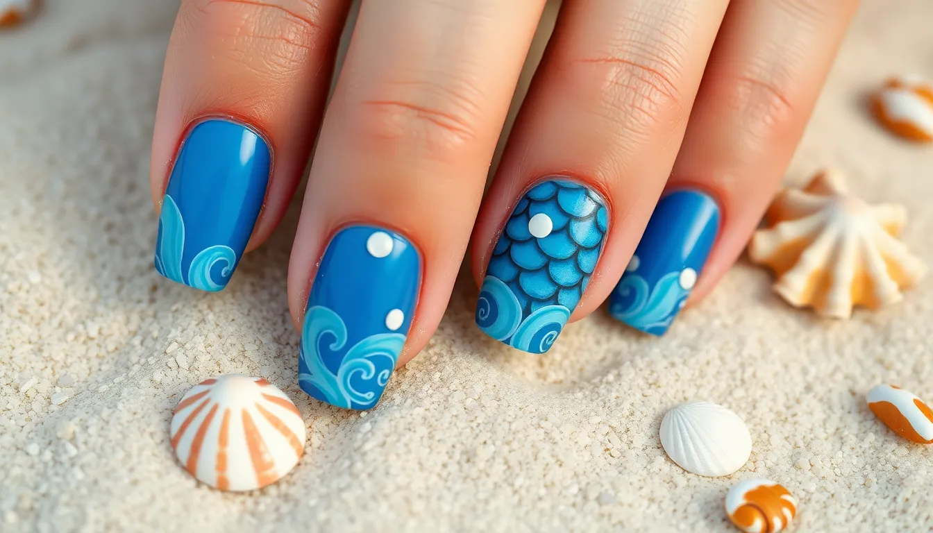50+ Stunning Blue Nail Ideas That'll Make You Ditch Your Go-To Polish 8 50+ Stunning Blue Nail Ideas That'll Make You Ditch Your Go-To Polish 7