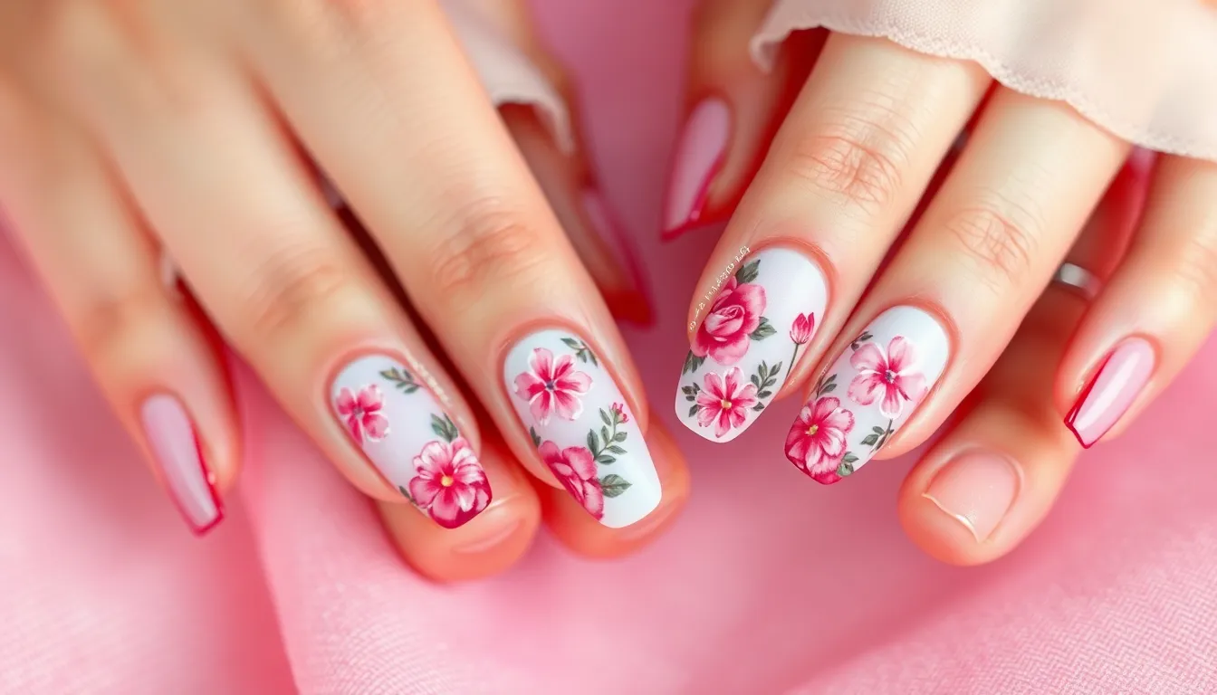 50+ Stunning Pink Acrylic Nail Ideas That'll Make You Book Your Next Appointment 8 50+ Stunning Pink Acrylic Nail Ideas That'll Make You Book Your Next Appointment 7
