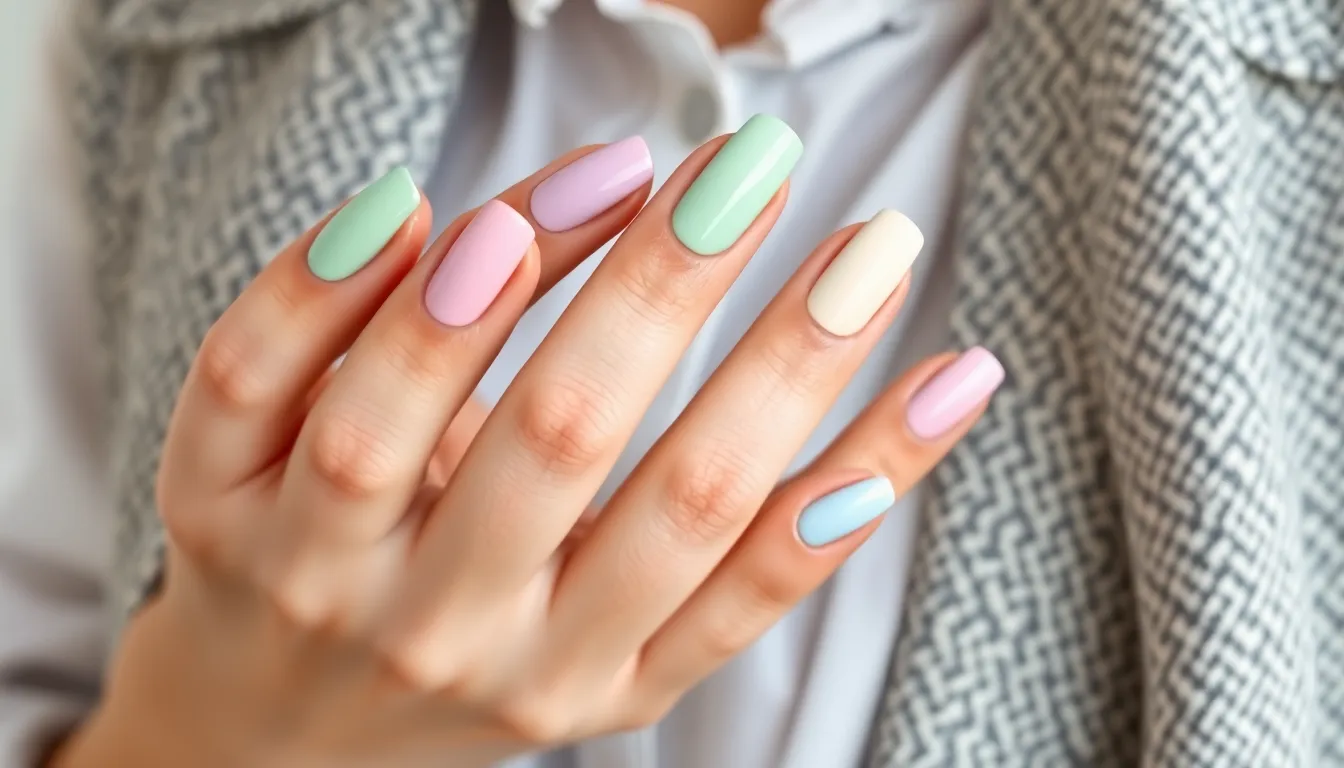 25 Stunning Preppy Nail Ideas: Classic French Tips, Plaid & Pearl Designs 8 25 Stunning Preppy Nail Ideas: Classic French Tips, Plaid & Pearl Designs 7