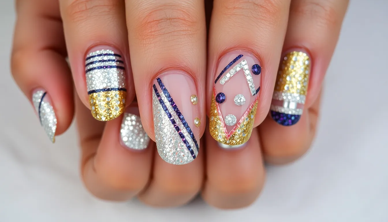 50+ Sparkly Nail Ideas That Will Make You Book Your Next Manicure ASAP 8 50+ Sparkly Nail Ideas That Will Make You Book Your Next Manicure ASAP 7