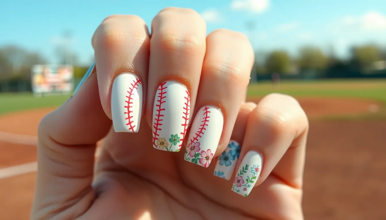 25 Stunning Baseball Nail Ideas to Show Your Team Spirit This Season 10 25 Stunning Baseball Nail Ideas to Show Your Team Spirit This Season 9