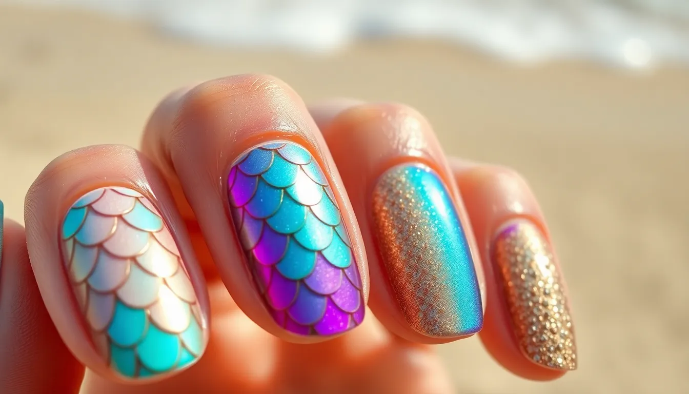 30+ Stunning Beach Nail Ideas That'll Make You Feel Like You're on Vacation 10 30+ Stunning Beach Nail Ideas That'll Make You Feel Like You're on Vacation 9
