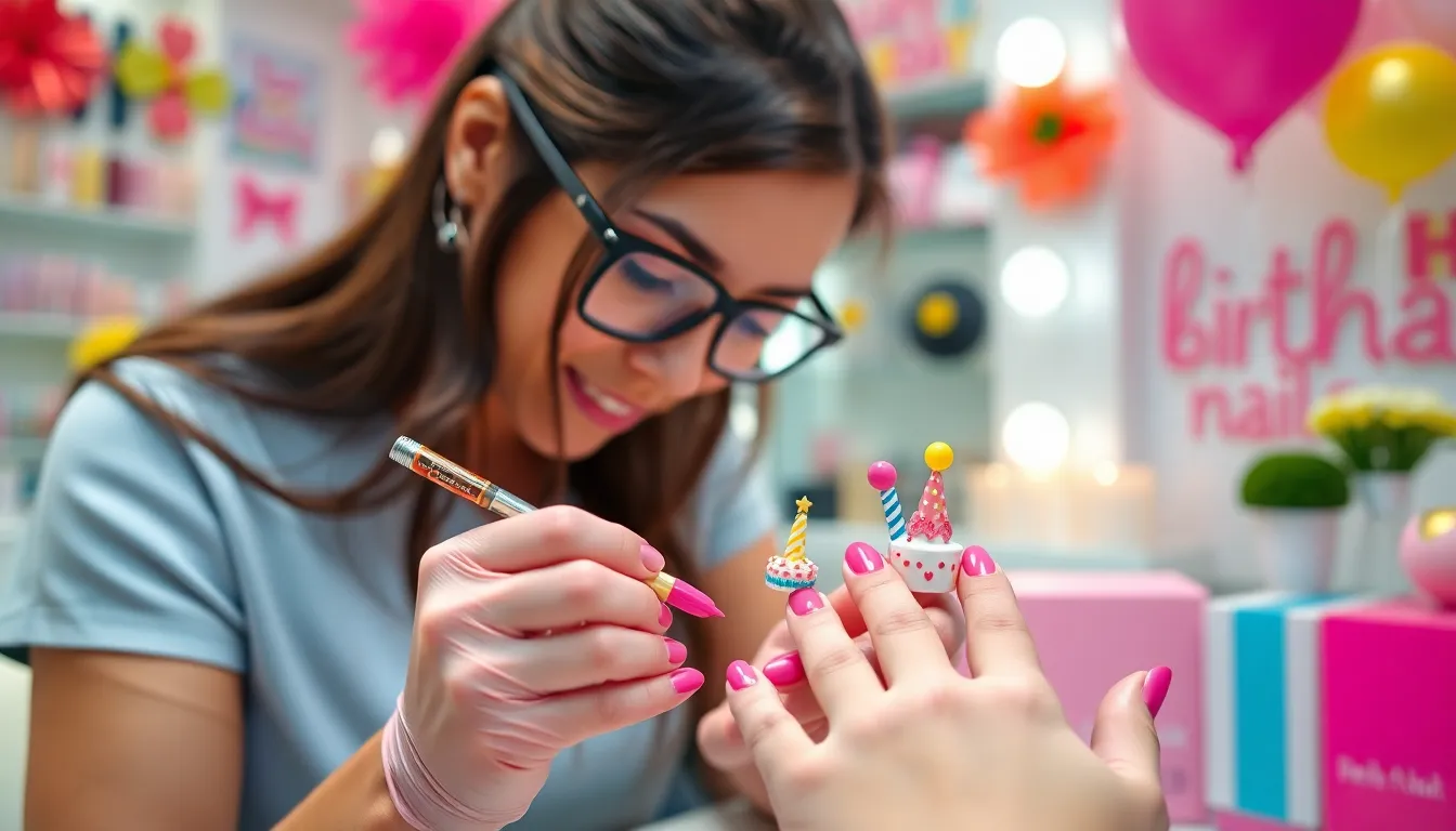 50+ Stunning Birthday Nail Ideas to Make Your Special Day Sparkle 10 50+ Stunning Birthday Nail Ideas to Make Your Special Day Sparkle 9