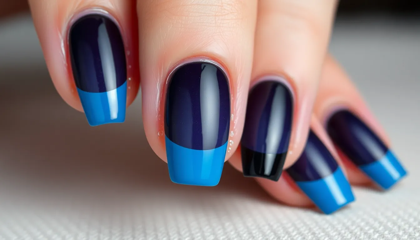 30+ Blue and Black Nail Ideas: Stunning Designs You Can Try at Home 10 30+ Blue and Black Nail Ideas: Stunning Designs You Can Try at Home 9