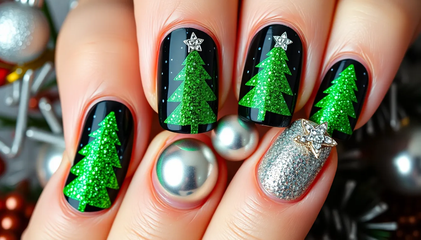 25+ Stunning Christmas Nail Art Ideas That'll Make You Holiday Party Ready 10 25+ Stunning Christmas Nail Art Ideas That'll Make You Holiday Party Ready 9