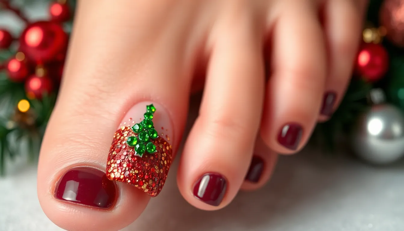 50+ Stunning Christmas Toe Nail Ideas for Every Holiday Occasion (2025) 10 50+ Stunning Christmas Toe Nail Ideas for Every Holiday Occasion (2025) 9