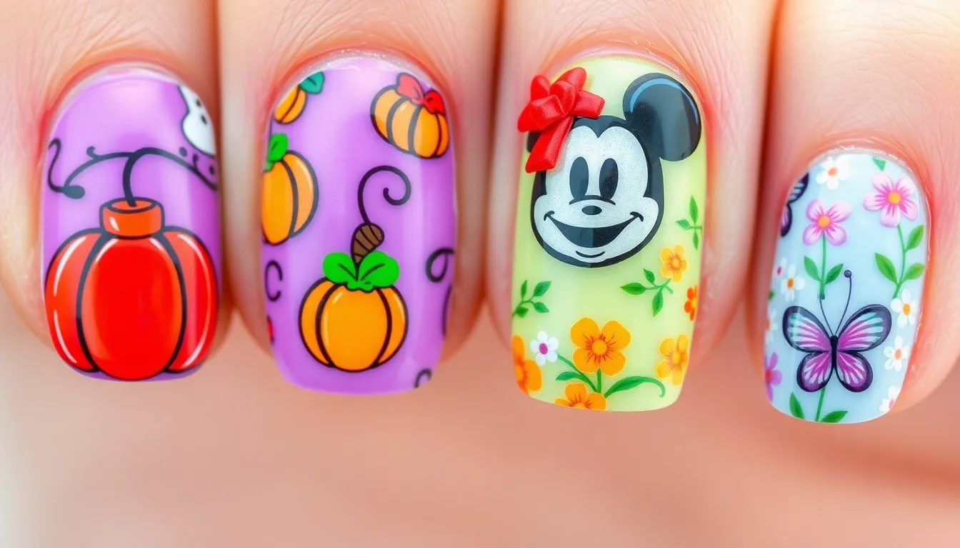 50+ Magical Disney Nail Art Ideas: Princess, Villain & Pixar Designs for Every Fan 10 50+ Magical Disney Nail Art Ideas: Princess, Villain & Pixar Designs for Every Fan 9