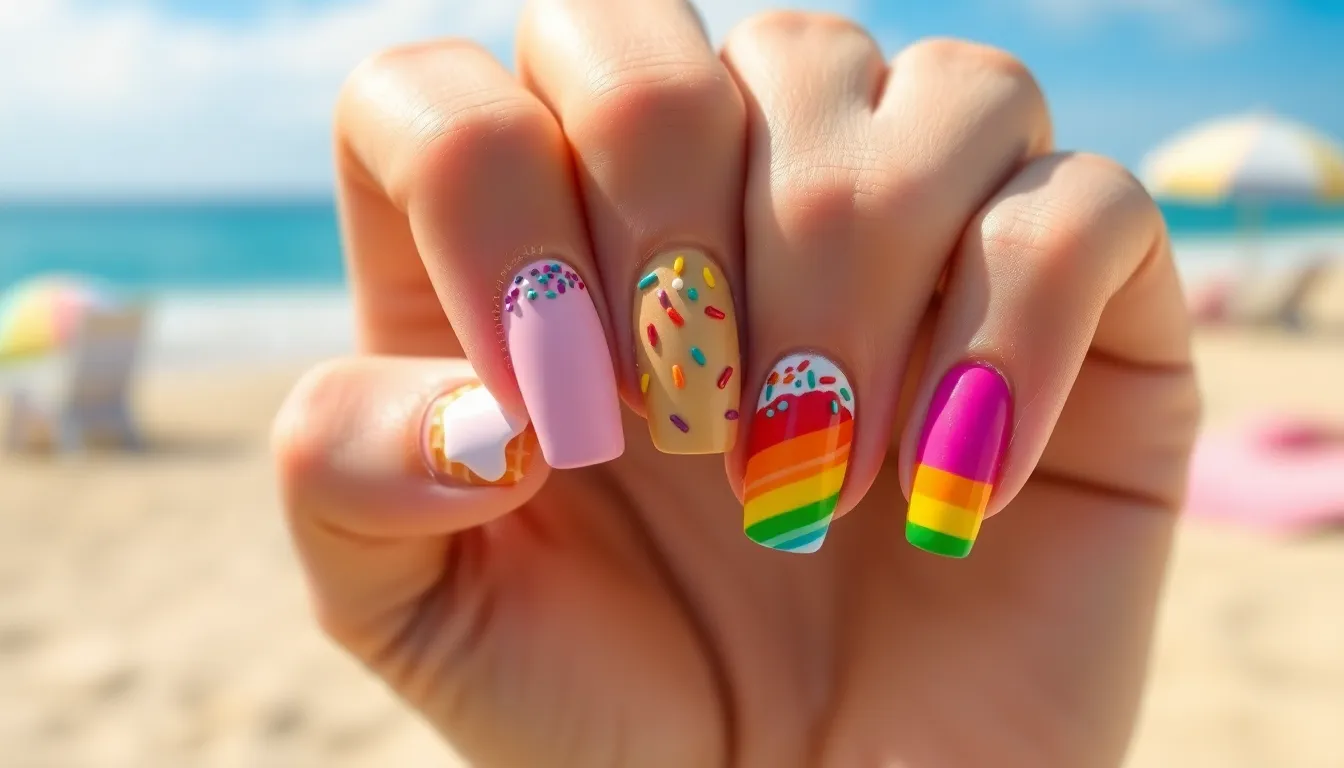 15 Easy Summer Nail Art Ideas You Can DIY at Home (Step-by-Step Guide) 10 15 Easy Summer Nail Art Ideas You Can DIY at Home (Step-by-Step Guide) 9