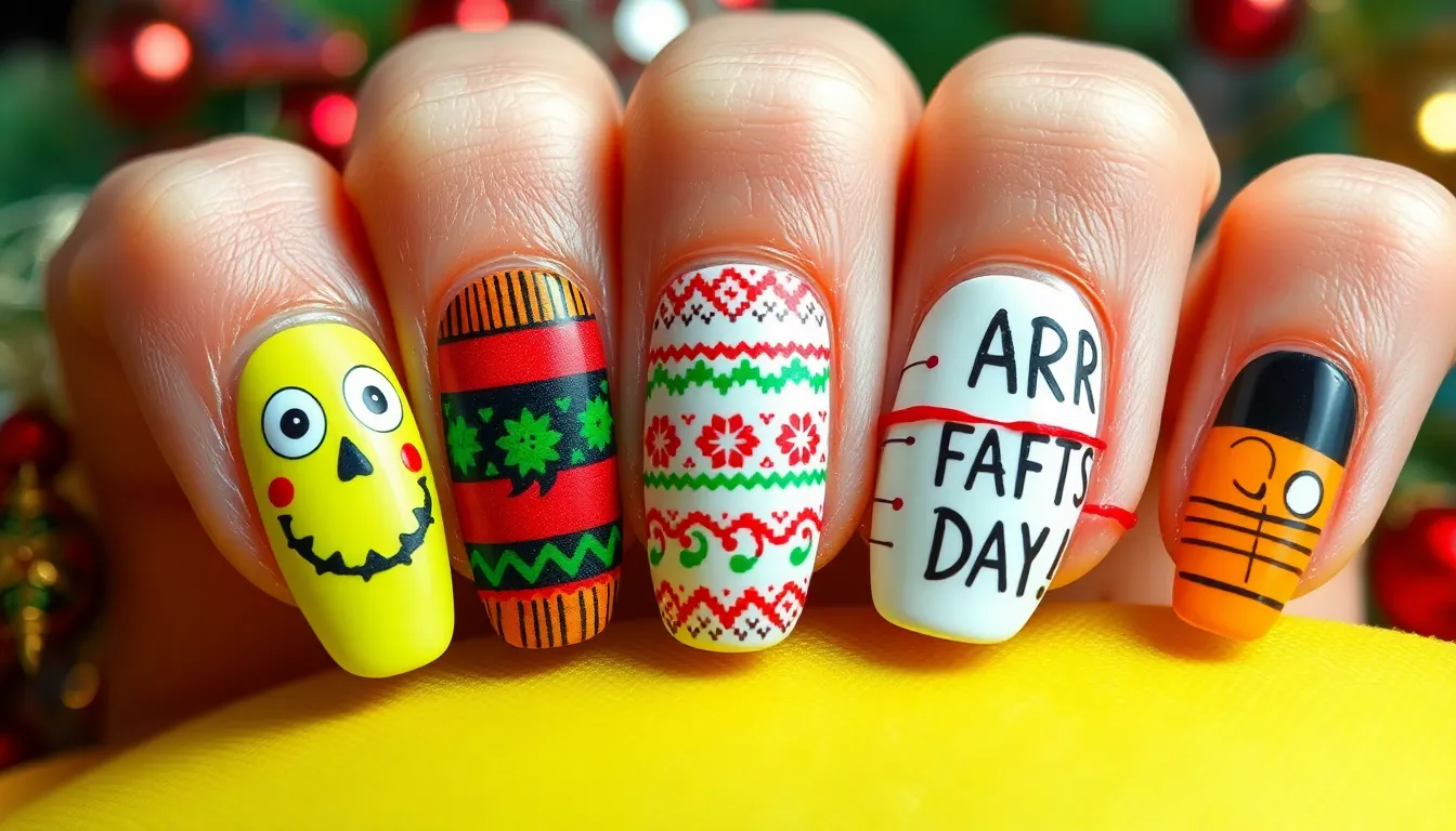 50+ Hilarious Funny Nail Art Ideas That'll Make Everyone Laugh (Easy DIY Guide) 9