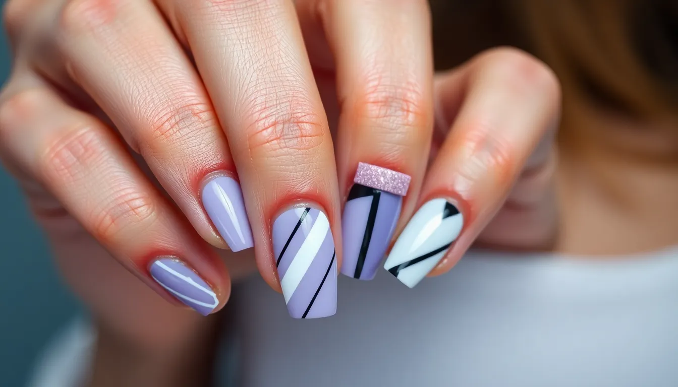 25+ Stunning Lilac Nail Art Ideas That'll Make You Ditch Your Go-To Shade 10 25+ Stunning Lilac Nail Art Ideas That'll Make You Ditch Your Go-To Shade 9