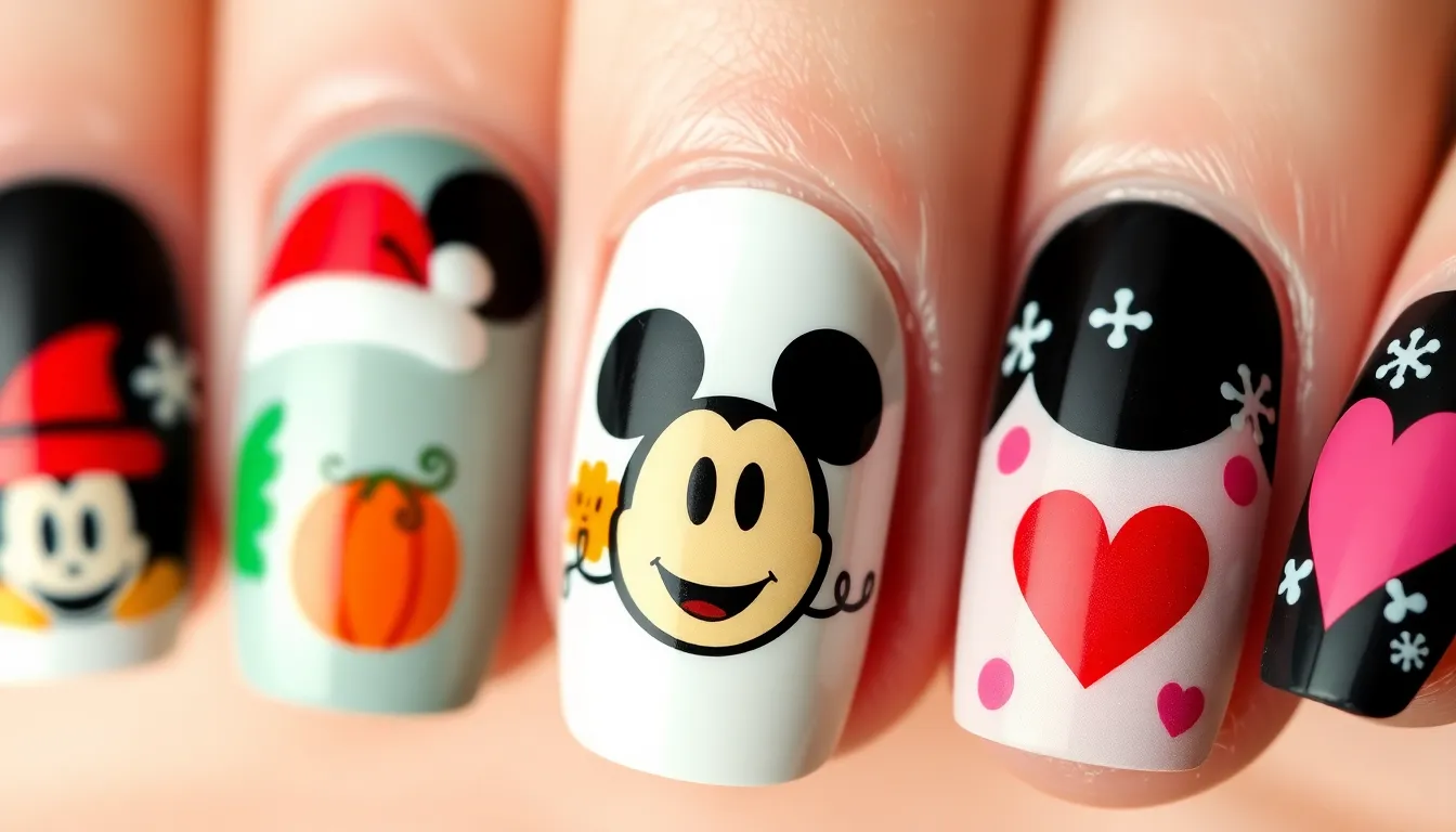 50+ Magical Mickey Mouse Nail Ideas (Easy DIY Designs for Disney Fans!) 9