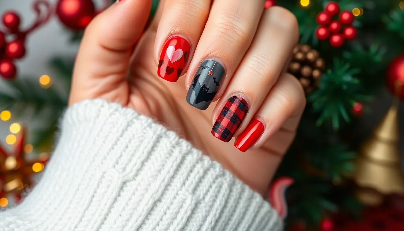 25 Stunning Red and Black Nail Art Ideas for Every Style & Occasion 10 25 Stunning Red and Black Nail Art Ideas for Every Style & Occasion 9