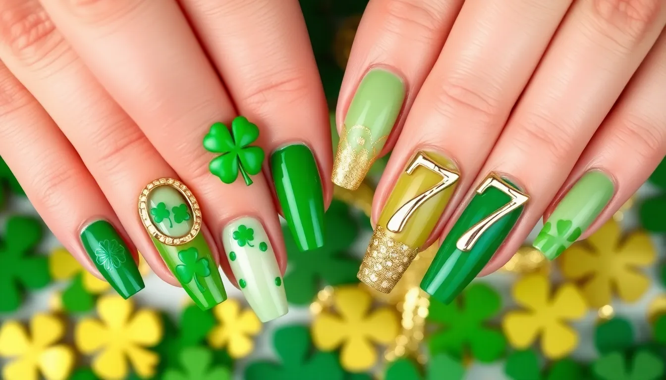 30 Saint Patrick Day Nail Ideas That'll Make You Feel Lucky (Easy DIY Designs) 9
