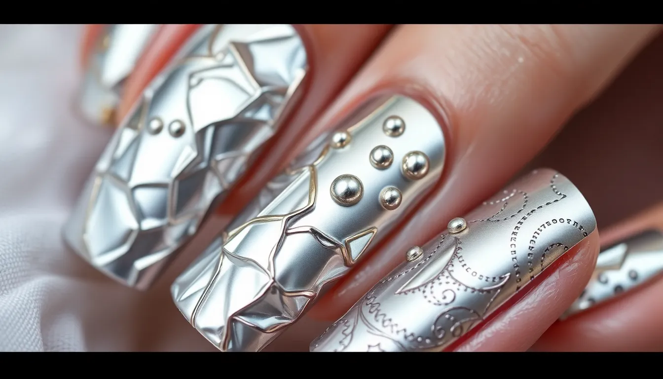 25+ Stunning Silver Nail Ideas That Will Make You Shine (Easy DIY Guide) 10 25+ Stunning Silver Nail Ideas That Will Make You Shine (Easy DIY Guide) 9