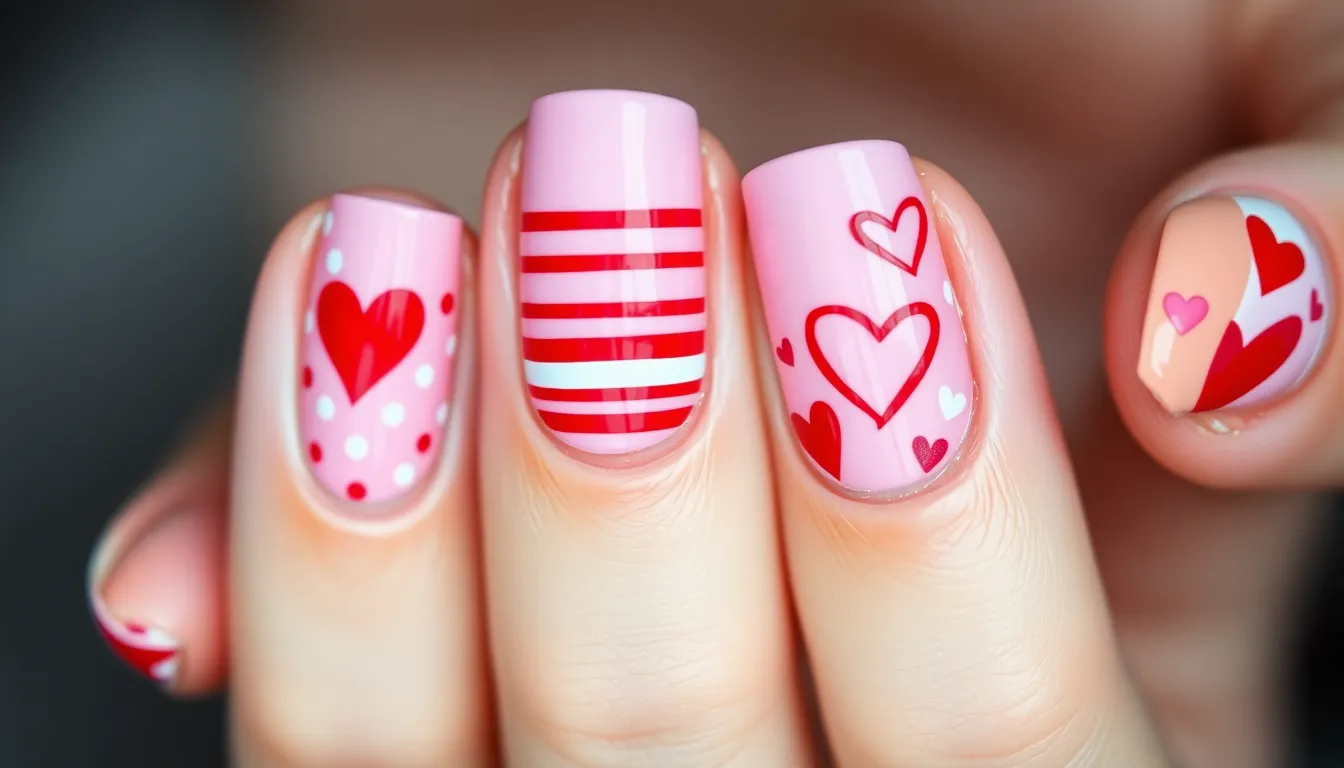 50+ Valentine Nail Ideas: Romantic Designs for Every Style & Nail Length 10 50+ Valentine Nail Ideas: Romantic Designs for Every Style & Nail Length 9